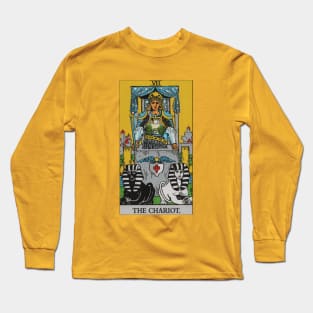 The Chariot Tarot Card Long Sleeve T-Shirt